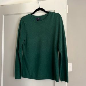 Lands End Cashmere Green Long Sleeve Shirt